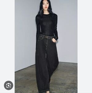 Zara Black High Rise Women Jeans